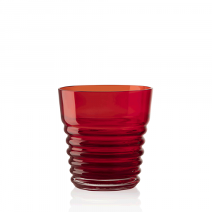 Met Whisky Glass Red