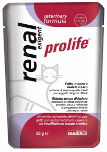 Prolife - Renal exigent- linea vet formula- gatto -umido- 0,85g