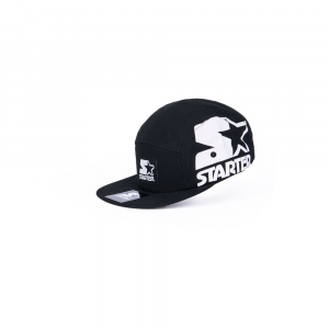 Starter® Caps Unisex: BLACK WITH MAXI PRINT-2