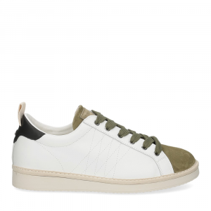Panchic P01M leather white suede sage-2