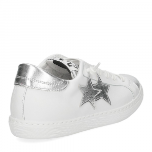 2Star sneaker low bianco argento-5