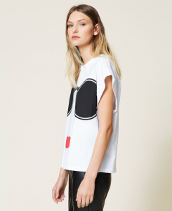 SHOPPING ON LINE TWINSET MILANO T-SHIRT CON STAMPA NEW COLLECTION PREVIEW SPRING SUMMER 2022