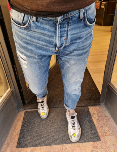 Jeans argon con toppa 