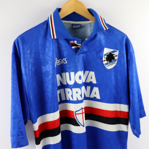 1995-96 Sampdoria Maglia Nuova Tirrena Asics XL (Top)