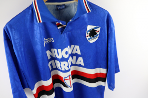 1995-96 Sampdoria Maglia Nuova Tirrena Asics XL (Top)
