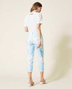 SHOPPING ON LINE TWINSET MILANO PANTALONI CON STAMPA A FIORI TOILE DE JOUY NEW COLLECTION PREVIEW SPRING SUMMER 2022