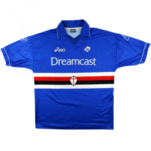 1999-00 Sampdoria Maglia Asics Dreamcast Home XL (Top)