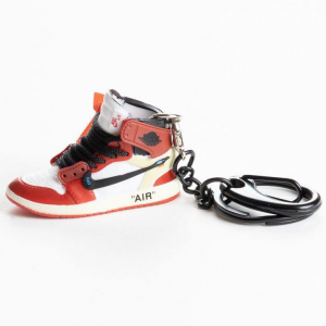 Air Jordan 1 retro high OG 'Chicago' Off-White Chicago portachiavi sneakers 3D da collezione