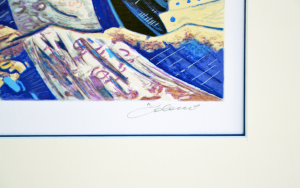 Talani Giampaolo Serigrafia Sposi marini Formato cm 30x30