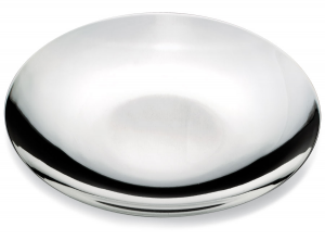 Piattino rotondo in silver plated