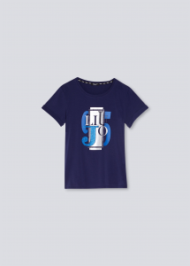 LIU JO TA2090JS003S9520 T-shirt ecosostenibile con logo
