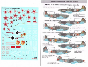 Foxbot Decals 48008 1/48 Yak-9 'Red Warhorses' Decal Set 