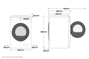 Samsung WW10T504DAW lavatrice Caricamento frontale 10,5 kg 1400 Giri/min A Bianco