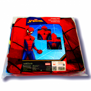 Poncho Spiderman misura 50x100 cm 