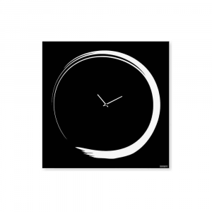Wall clock Senso black 80x80cm Made in Italy
