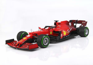 Ferrari SF21 GP Of Made In Italy And Emilia-Romagna Charles Leclerc # 16 2021 Intermediate Tires Polyfoam Base - 1/18 BBR