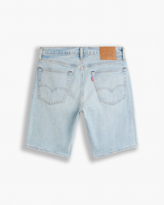 Bermuda jeans lavaggio chiaro bleach con vestibilità regular e gamba dritta