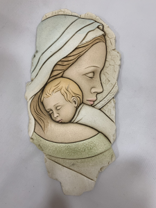 Icona con Maternità Shan in ceramica da parete cod B082.0
