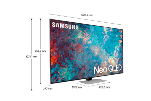 Samsung TV Neo QLED 4K 75” QE75QN85A Smart TV Wi-Fi Eclipse Silver 2021 - T2 MAIN10 - GARANZIA ITALIA