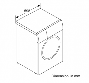 Bosch Serie 2 lavatrice Caricamento frontale 7 kg 1000 Giri/min D Bianco