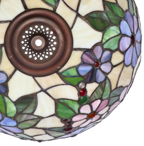 Lampadario Vetro Tiffany sfera 30 cm