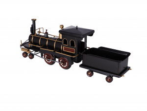 Locomotiva black model american steam