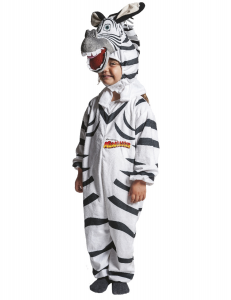 Joker Costume Carnevale Zebra Marty Madagascar 5-7 Anni