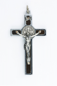  Crucifix in Steel and Silver