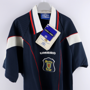 1996-98 Scozia Maglia Home Umbro Ragazzo Nuova