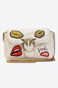 SHOPPING ON LINE PINKO BABY LOVE BAG PUFF RED LIPS PREVIEW NEW COLLECTION WOMEN'S SPRING SUMMER 2022-2-2