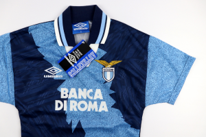 1994-95 Lazio Maglia Away Umbro Banca di Roma Bambino Nuova