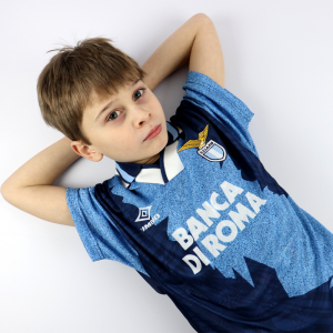 1994-95 Lazio Maglia Away Umbro Banca di Roma Bambino Nuova