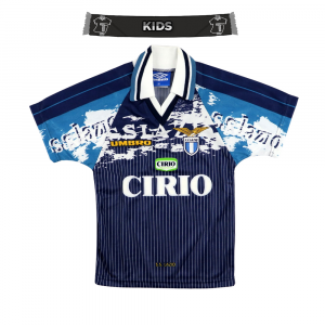 1996-98 Lazio Maglia Away Umbro Cirio Bambino Nuova
