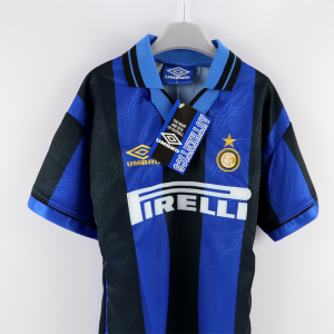 1995-96 Inter Maglia Umbro Pirelli Bambino Nuova