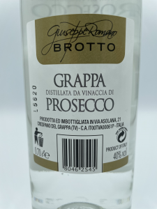 Grappa Distillata da Vinaccia di Prosecco cl 70 