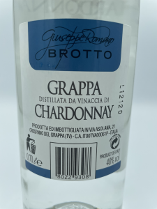 Grappa Distillata da vinaccia di Chardonnay cl 70