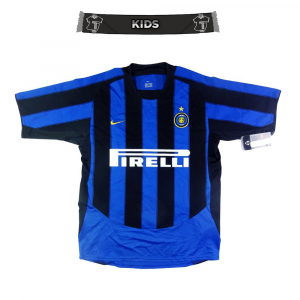 2003-04 Inter Maglia Home Nike Ragazzo Nuova