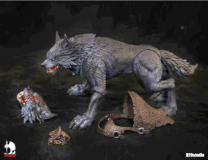 *PREORDER* Giant Wolf Series 1/12: BLACK GIANT WOLF (Basic Suit) by D20 Studio
