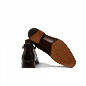 Scarpe da uomo Venezia Boots stivaletto in cuoio color cioccolato BV Milano