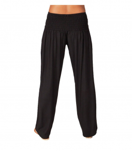 Black summer trousers