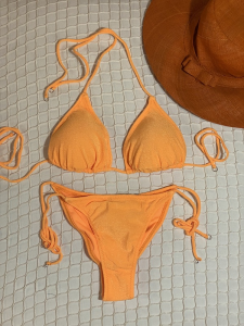 Bikini Triangolo e slip laccetto Arancio Visionary dose Effek