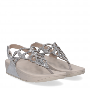 Fitflop Bumble Crystal sandal silver