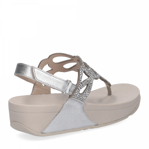 Fitflop Bumble Crystal sandal silver-5