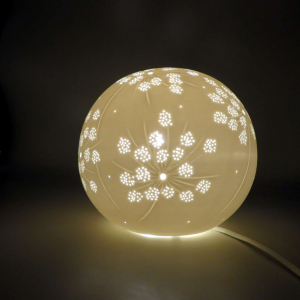 Lampada sfera porcellana bianca cm20