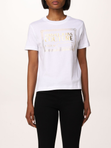 T-shirt con logo dorato Versace Jeans Couture 