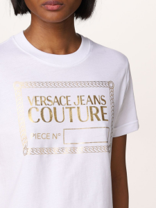 T-shirt con logo dorato Versace Jeans Couture 