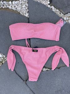 Bikini Fascia e slip Brasiliano regolabile Rosa Visionary dose Effek