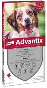Advantix spot-on antiparassitario per cane 10-25 kg  6 Fiale