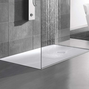 Hafro flush to ﬂoor Corian® shower tray