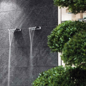 Wall-fixing cascade shower spout Cascata Gessi